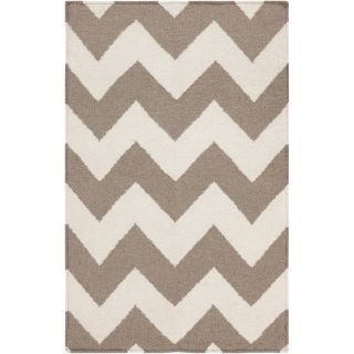 Handwoven DesertChevron Taupe Wool Rug (8 x 11) Today $472.99