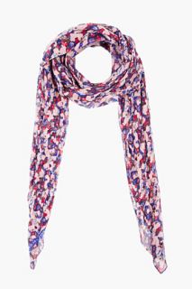 Marc By Marc Jacobs Floral Silk Mokume Scarf for women