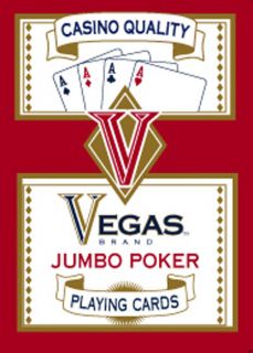 Vegas Jumbo Poker Cards (Case of 144)