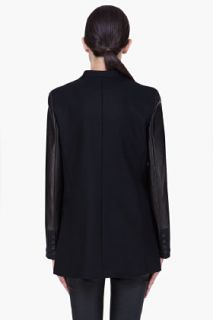See by Chloé Black Leather Sleeve Jacket for women