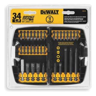 Dewalt DW2153 Impact Ready Driver Kit, 34 Pc