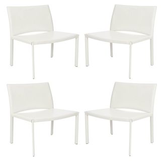Sazzy Extra wide White Side Chairs (Set of 4)