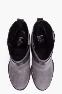 Belle Sigerson Morrison Grey Suede Hannah Ankle Boots for women