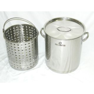 Stainless Steel 42 quart Stockpot and Steamer Basket Today $99.99 4.1