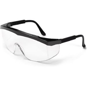 MCR Safety SS110 Black Glasses/Clr Lens