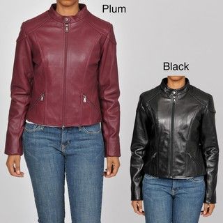 Knoles & Carter Womens Plus Size Leather Glove fit Jacket