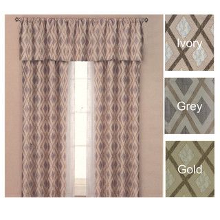 Brielle Home Yorkshire Lined Panel Curtain & Optional Valance