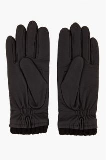 Givenchy Ribbed Leather Gloves for men