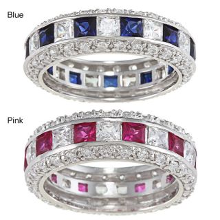 Sterling Silver Princess Cut CZ Eternity Band Today $49.99