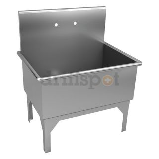 Just Manufacturing MN 36 2 Single Compartment Sink, Gov, 39 In L
