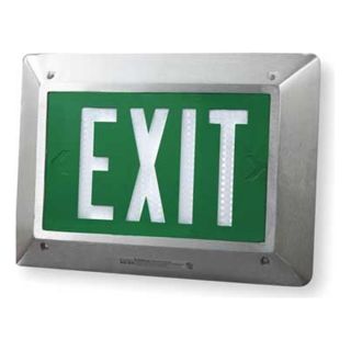 Isolite 2040 70 10 G Self Luminous Exit Sign, 10 yr., 1 Face