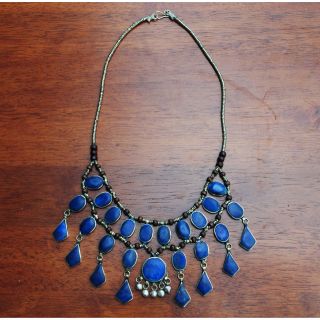 Hand crafted Tribal Lapis Lazuli/ Silver Necklace (Afghanistan