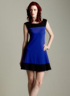 Soprano Colorblocked Ponte Dress