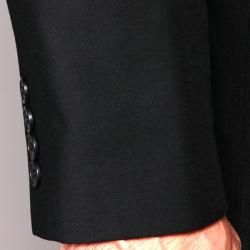 Carlo Lusso Mens Black 2 button Slim fit Suit