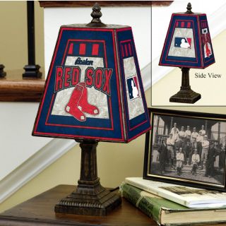 Boston Red Sox 14 inch Art Glass Lamp