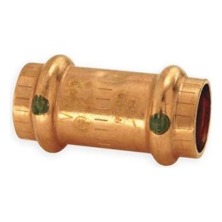 Viega Propress 78052 Coupling, With Stop, 3/4 In, Copper, 200 PSI