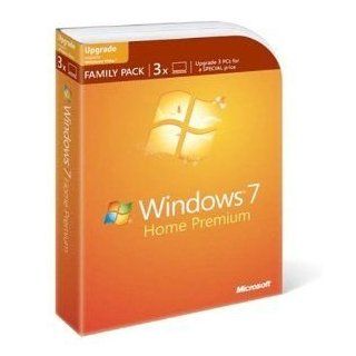 Microsoft Windows 7 Home Premium Upgrade Family Pack (3
