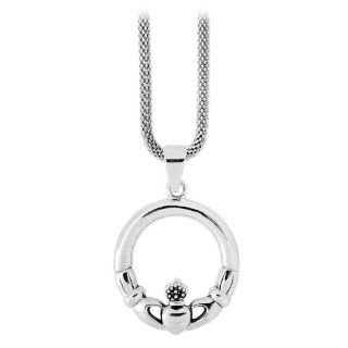 Size 9  Inox Jewelry 316L Stainless Steel Greek Keys Ring