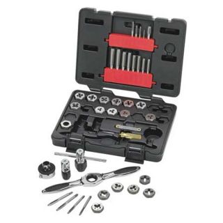Gearwrench 3885 Tap/Die Set, Carbon, 40 PC, #4 To 1/2 In
