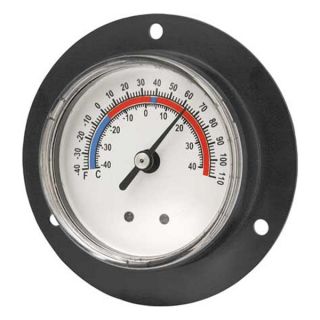 Miljoco B2014631 2 Analog Panel Mt Thermometer,  40 to 110F