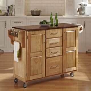 Home Styles Natural Finish 4 drawer Cart Today $449.99