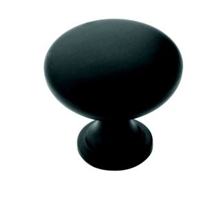 Amerock Traditional Flat Black Round Cabinet Knob (Pack of 5) Today $