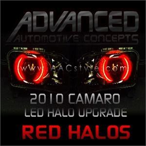 2010 Camaro Headlight ORACLE Halo Kit  Red    Automotive
