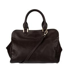 Longchamp Gatsby Embossed Leather Tote Bag