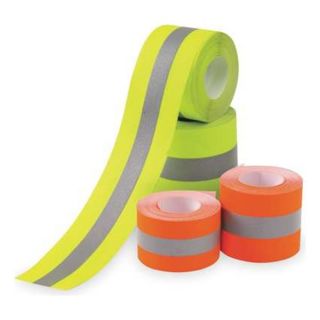 Vip Services MT41A Clothing Tape, Lime/Silver, 1 1/2 In