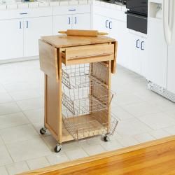 Expandable Wooden Kitchen Island