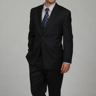 MICHAEL Michael Kors Mens Navy Stripe Wool Suit