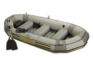 Intex 4 Person Mariner Inflatable Boat Set Sports
