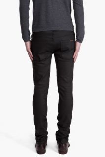 Nudie Jeans Thin Finn Dry Black Coated Jeans for men
