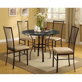 Faux Marble Top 5 piece Pack Dining Set Today $382.31