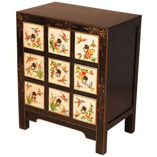 Hand painted Butterflies Storage Cabinet