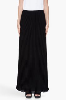 Theory Black Pleated Ulina Skirt for women