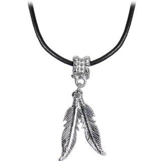 Native American Feather Dangle Choker Necklace Jewelry
