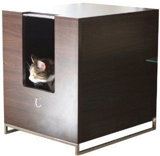 Modern Cat Designs Litter Box Hider   Brown
