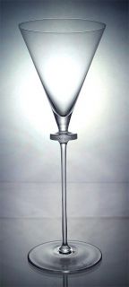 Bvlgari Crystal Martini Style Wine Glasses (Set of 6)