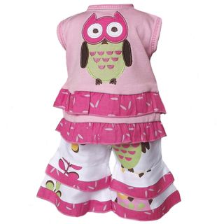 AnnLoren Owl and Polka Dot 2 piece Outfit for 18 inch Dolls