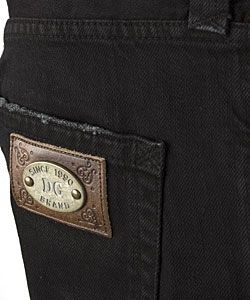 Dolce & Gabbana Mens Black Denim Jeans with Logo