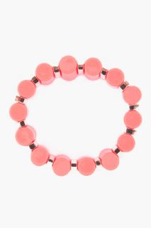 Marc By Marc Jacobs Coral Red Tubular Stretch Bracelet for women
