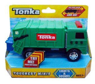 Tonka Toughest Minis Green Garbage Truck   Lights & Sounds