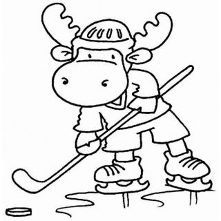 Riley And Company Hockey Riley Cling Rubber Stamp