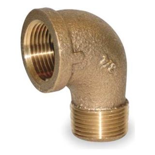 Approved Vendor 1VEW6 Street Elbow, 90Deg Red Brass, 1 1/4 In