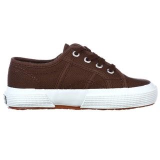 Superga Childrens 2750 J Classic Brown Lace up Shoes