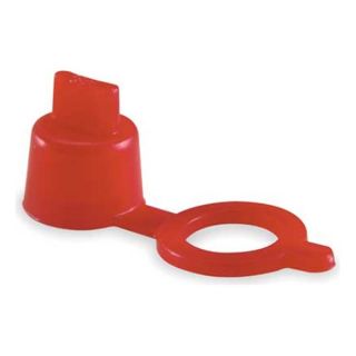 Caplugs 2PB19 Grease Fitting Cap, Red, PK10