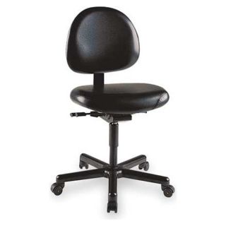 Cramer TRMD4 W92 2 Chair, Intensive Use, Med Back, Black, Vinyl
