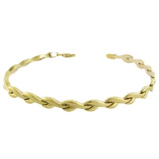 10k Yellow Gold Wishbone Link Bracelet