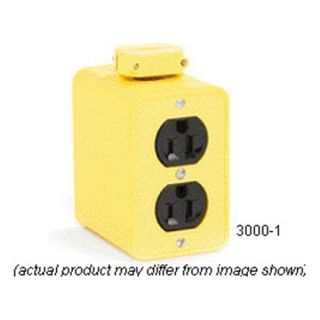 Woodhead 3000 1 Portable Power Outlet Box w Covers, Device